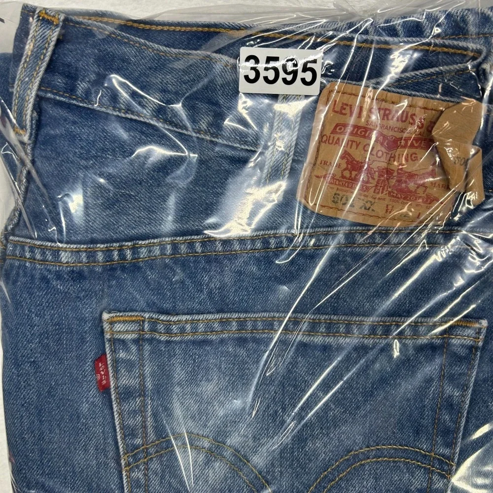 Levi's 501XX Jeans Men's Blue Denim Pockets Classic Straight Button Fly‎ - 38X29